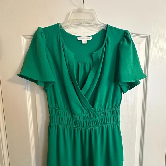Monteau Vibrant Green Maxi Dress Sz M - Picture 2 of 6